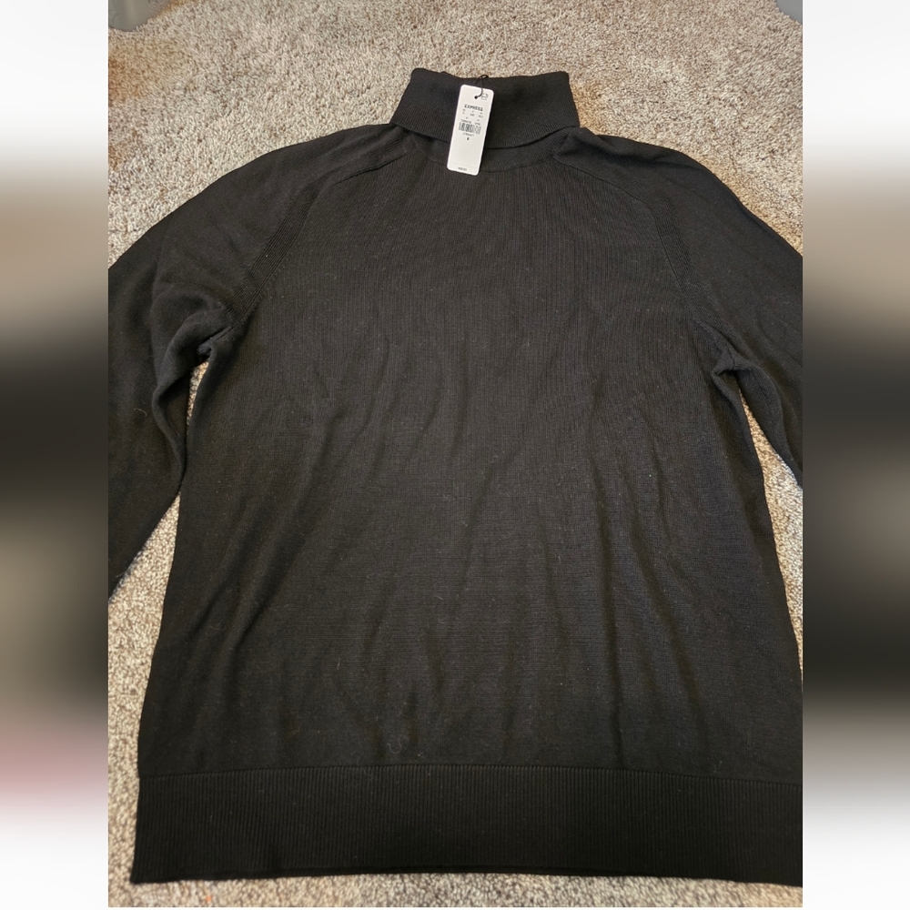 Express Black Turtleneck Sweater